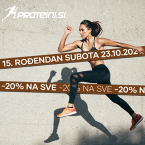 Proteini.si slave <br/> 15. rođendan
